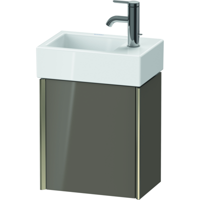 Duravit XViu Waschtisch-Unterschrank XV4230RB189 36,4x39,7x23,4 cm, rechts, flannel grey hochglanz, 1 Tür, champagner matt Duravit XViu Waschtisch-Unterschrank XV4230RB189 36,4x39,7x23,4 cm, rechts, flannel grey hochglanz, 1 Tür, champagner matt