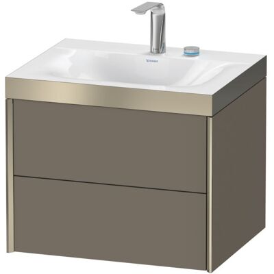 Duravit Wandhängendes c-bonded Waschtisch-Set - Flannel Grey Seidenmatt Duravit Wandhängendes c-bonded Waschtisch-Set - Flannel Grey Seidenmatt