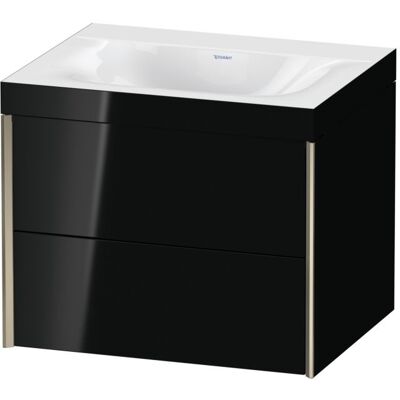 Duravit XViu C-Bonded Wandhängendes Badmöbel-Set - Schwarz Hochglanz Duravit XViu C-Bonded Wandhängendes Badmöbel-Set - Schwarz Hochglanz