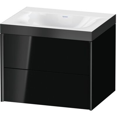 Duravit Wandhängendes Set in Schwarz Hochglanz mit Zwei Schubkästen - XViu Duravit Wandhängendes Set in Schwarz Hochglanz mit Zwei Schubkästen - XViu