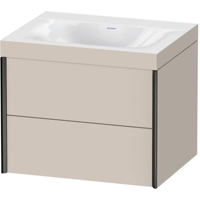 Duravit Modell XV4614 - Wandhängendes Taupe Waschtisch-Set Duravit Modell XV4614 - Wandhängendes Taupe Waschtisch-Set