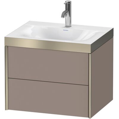 Duravit XViu Wandhängendes Set Basalt Matt - Waschtisch Duravit XViu Wandhängendes Set Basalt Matt - Waschtisch