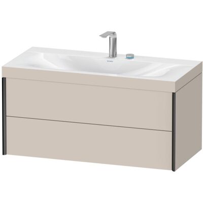 Duravit Xviu C-Bonded Set Wandhängend, Taupe - Waschtisch-Set Duravit Xviu C-Bonded Set Wandhängend, Taupe - Waschtisch-Set
