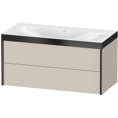 Duravit Wandmontage Taupe Matt x2 Schubladen-Set - Waschtisch-Set Duravit Wandmontage Taupe Matt x2 Schubladen-Set - Waschtisch-Set