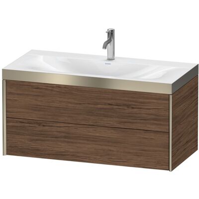 Duravit Wandhängendes Nussbaum Dunkel Set mit 2 Schubladen - Badmöbel Duravit Wandhängendes Nussbaum Dunkel Set mit 2 Schubladen - Badmöbel
