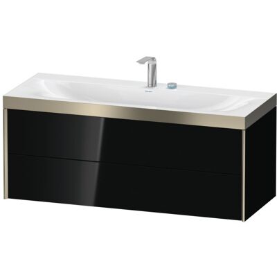 Duravit Xviu C-Bonded Set Wandhängend - Schwarz Hochglanz / Champagner Duravit Xviu C-Bonded Set Wandhängend - Schwarz Hochglanz / Champagner