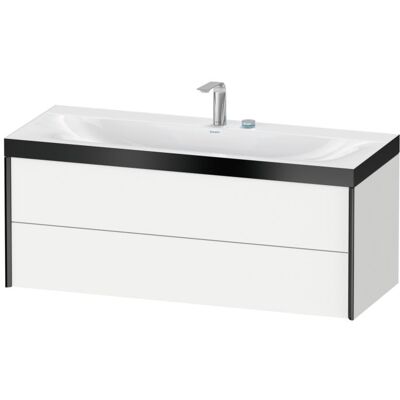 Duravit Weiß Matt / Profil Schwarz Matt Möbel-Set - Wandhängendes Badmöbel - XViu Duravit Weiß Matt / Profil Schwarz Matt Möbel-Set - Wandhängendes Badmöbel - XViu