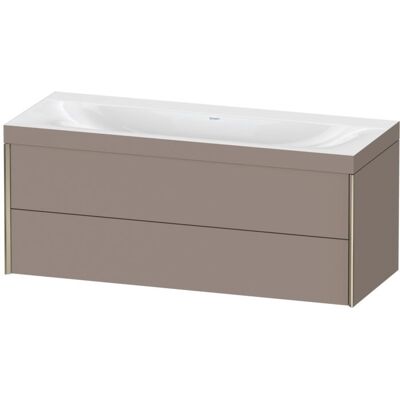 Duravit Wandhängendes Basalt Matt Waschtisch-Set mit 2 Schubladen - Waschtisch-Set Duravit Wandhängendes Basalt Matt Waschtisch-Set mit 2 Schubladen - Waschtisch-Set