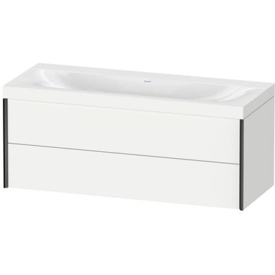 Duravit XViu C-Bonded Wand-Set - Weiß Matt / Schwarz Matt / Modell XV4617NB218C Duravit XViu C-Bonded Wand-Set - Weiß Matt / Schwarz Matt / Modell XV4617NB218C