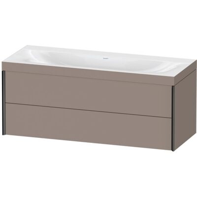 Duravit Wandmontage Basalt Matt XViu C-bonded Set - 1200x480 mm Duravit Wandmontage Basalt Matt XViu C-bonded Set - 1200x480 mm