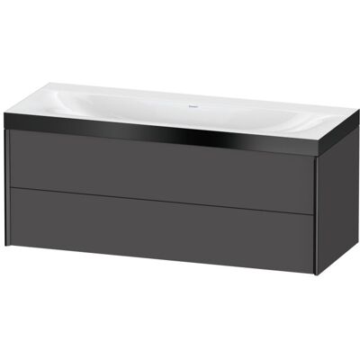 Duravit Xviu C-Bonded Wandhängendes Waschtisch-Set - Graphit Matt Duravit Xviu C-Bonded Wandhängendes Waschtisch-Set - Graphit Matt