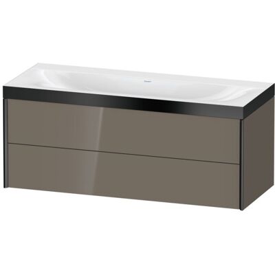 Duravit Wandhängendes Flannel Grau Badezimmer-Set mit 2 Schubladen Duravit Wandhängendes Flannel Grau Badezimmer-Set mit 2 Schubladen