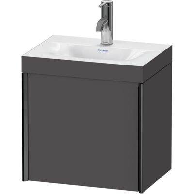 Duravit XViu Wandhängendes Waschbecken-Set - Graphit Matt Duravit XViu Wandhängendes Waschbecken-Set - Graphit Matt