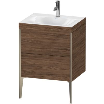 Duravit Xviu C-Bonded Set mit Dunkel Nussbaum - Waschtisch-Set Duravit Xviu C-Bonded Set mit Dunkel Nussbaum - Waschtisch-Set