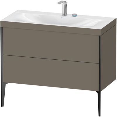 Duravit XViu C-Bonded Set - Wandmontierte Waschtisch mit 2 Schubladen - Flannel Grey Duravit XViu C-Bonded Set - Wandmontierte Waschtisch mit 2 Schubladen - Flannel Grey