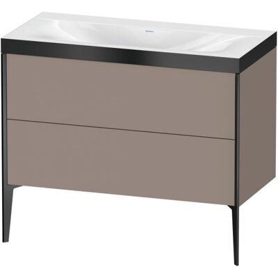 Duravit Xviu C-Bonded Set - Bodenstehendes, 2 Schubladen, Basalt Matt Duravit Xviu C-Bonded Set - Bodenstehendes, 2 Schubladen, Basalt Matt