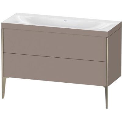 Duravit Xviu C-Bonded Set Waschbecken - Rechteck, 2 Schubladen, Ohne Hahnloch - Bodenstehend Duravit Xviu C-Bonded Set Waschbecken - Rechteck, 2 Schubladen, Ohne Hahnloch - Bodenstehend