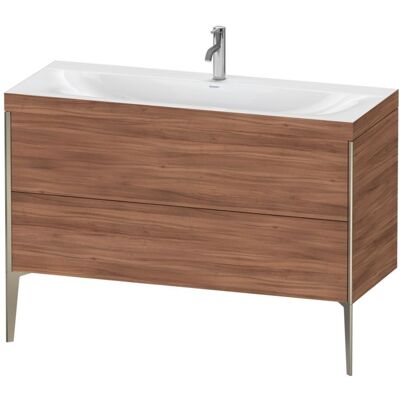 Duravit XViu Nussbaum Natur Wandmontage-Set - Waschtischset Duravit XViu Nussbaum Natur Wandmontage-Set - Waschtischset