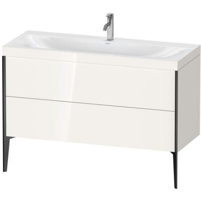 Duravit Xviu C-Bonded Set Waschtisch mit 2 Schubladen - Weiß Hochglanz Duravit Xviu C-Bonded Set Waschtisch mit 2 Schubladen - Weiß Hochglanz
