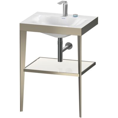 Duravit Xviu C-Bonded Set mit Metallkonsole - Weiß & Champagner Duravit Xviu C-Bonded Set mit Metallkonsole - Weiß & Champagner