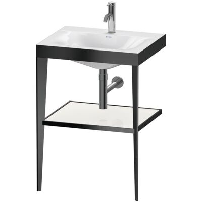 Duravit Xviu C-Bonded Set mit Metallkonsole Weiß & Schwarz - 600x480x850 mm Duravit Xviu C-Bonded Set mit Metallkonsole Weiß & Schwarz - 600x480x850 mm