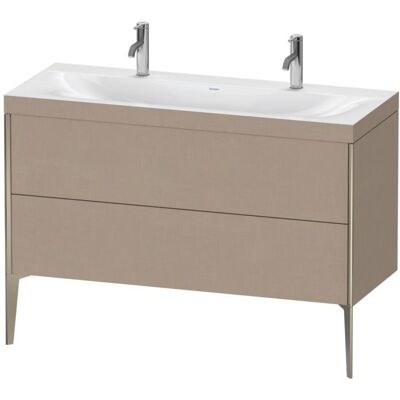 Duravit Xviu C-Bonded Set Doppelwaschtisch mit 2 Schubladen & Hahnloch Duravit Xviu C-Bonded Set Doppelwaschtisch mit 2 Schubladen & Hahnloch