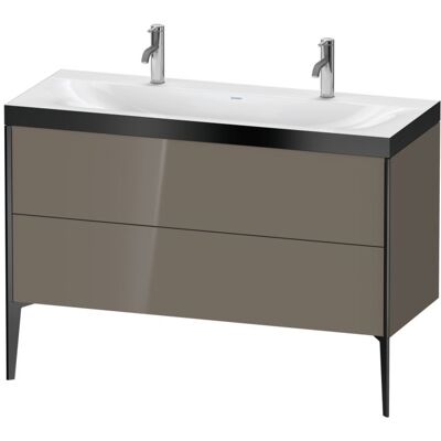 Duravit Xviu C-Bonded Set Doppelwaschtisch 1200 x 480 x 610 mm - Flannel Grey Duravit Xviu C-Bonded Set Doppelwaschtisch 1200 x 480 x 610 mm - Flannel Grey