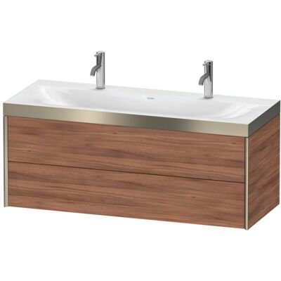 Duravit Nussbaum Natur Wandmontiertes c-bonded Bad-Set - XViu Duravit Nussbaum Natur Wandmontiertes c-bonded Bad-Set - XViu