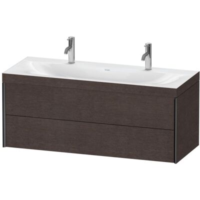 Duravit Xviu C-Bonded Set wandhängend Badmöbel - Dunkle Eiche & Schwarz Matt Duravit Xviu C-Bonded Set wandhängend Badmöbel - Dunkle Eiche & Schwarz Matt
