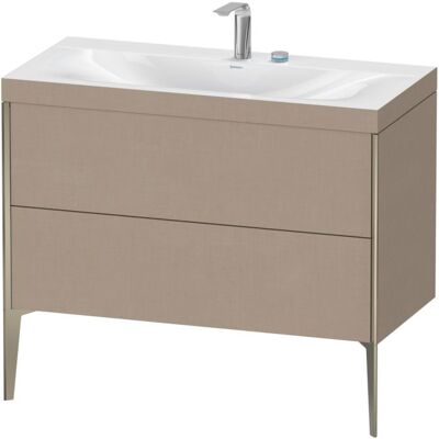 Duravit Xviu C-Bonded Set - Bodenstehender 2-Schubladen Waschtisch mit 2 Hahnlöchern Duravit Xviu C-Bonded Set - Bodenstehender 2-Schubladen Waschtisch mit 2 Hahnlöchern