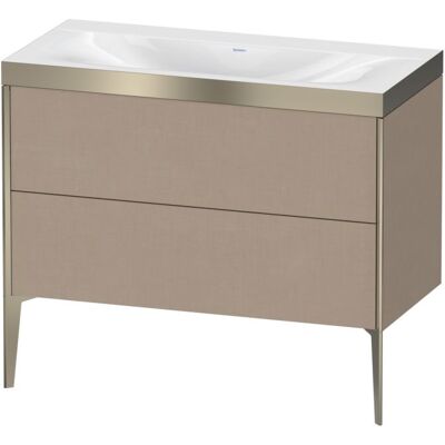 Duravit Xviu C-Bonded Set - Wandmontage, Leinen/Champagner - Waschtisch-Set Duravit Xviu C-Bonded Set - Wandmontage, Leinen/Champagner - Waschtisch-Set