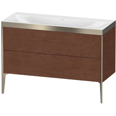 Duravit Xviu C-Bonded Set Waschbecken - Modern, Nussbaum, 2 Schubladen Duravit Xviu C-Bonded Set Waschbecken - Modern, Nussbaum, 2 Schubladen