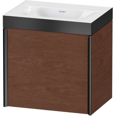 Duravit XViu Waschtisch-Unterschrank XV4631NB213P 45x33,3cm, 1 Tür, rechts, ohne Hahnloch, schwarz matt, Rahmen P, amerikanischer nussbaum Duravit XViu Waschtisch-Unterschrank XV4631NB213P 45x33,3cm, 1 Tür, rechts, ohne Hahnloch, schwarz matt, Rahmen P, amerikanischer nussbaum