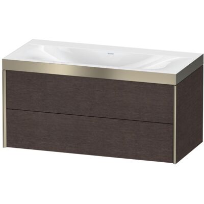 Duravit Dunkle Eiche Wandhängendes Badmöbel-Set mit 2 Schubladen Duravit Dunkle Eiche Wandhängendes Badmöbel-Set mit 2 Schubladen