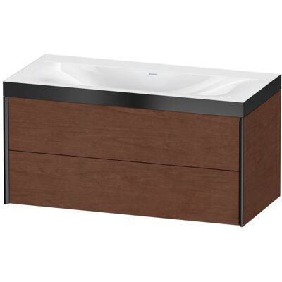 Duravit Wandhängendes Nussbaum Badezimmer-Set mit 2 Schubladen - Möbel Duravit Wandhängendes Nussbaum Badezimmer-Set mit 2 Schubladen - Möbel