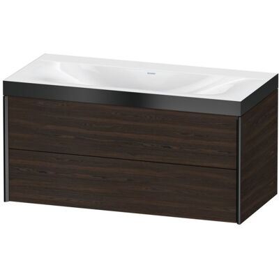 Duravit Nussbaum gebürstet/Schwarz Matt Wandhängendes Badezimmer-Set - XV4616NB269P Duravit Nussbaum gebürstet/Schwarz Matt Wandhängendes Badezimmer-Set - XV4616NB269P