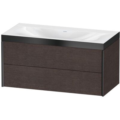 Duravit Wandwaschtisch - Eiche dunkel gebürstet - 2 Schubladen Duravit Wandwaschtisch - Eiche dunkel gebürstet - 2 Schubladen
