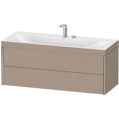 Duravit XViu Wandhängendes Set - Leinen/Profil Champagner Matt - Waschtisch-Set Duravit XViu Wandhängendes Set - Leinen/Profil Champagner Matt - Waschtisch-Set