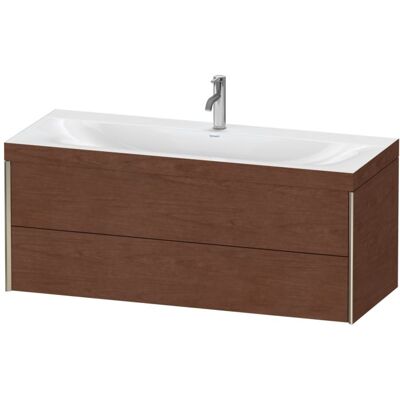 Duravit Xviu C-Bonded Wandhängender Waschtisch-Set - Eiche & Champagner - Badezimmer Duravit Xviu C-Bonded Wandhängender Waschtisch-Set - Eiche & Champagner - Badezimmer