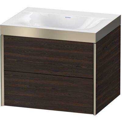 Duravit Modell XV4614NB169P Nussbaum gebürstet/Profil Champagner Matt - Möbelset Duravit Modell XV4614NB169P Nussbaum gebürstet/Profil Champagner Matt - Möbelset