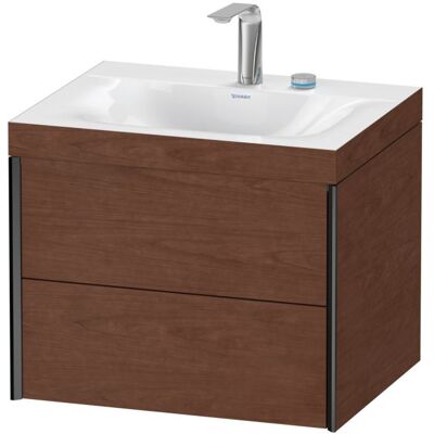 Duravit Xviu C-Bonded Wand-Set - Waschbecken, 2 Schubladen, Schwarz Matt Duravit Xviu C-Bonded Wand-Set - Waschbecken, 2 Schubladen, Schwarz Matt
