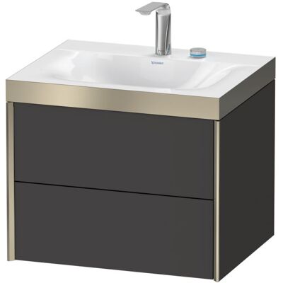 Duravit Wandhängendes Waschtisch-Set in Graphit Supermatt - XViu Duravit Wandhängendes Waschtisch-Set in Graphit Supermatt - XViu