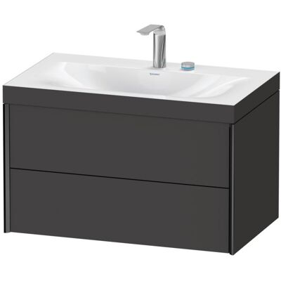 Duravit XViu Wandhängendes Set - Waschtisch, 2 Schubladen, Graphit Supermatt Duravit XViu Wandhängendes Set - Waschtisch, 2 Schubladen, Graphit Supermatt