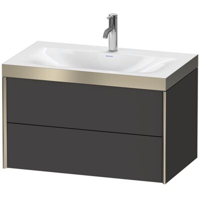 Duravit XViu Wandwaschbecken-Set - Graphit Supermatt Badezimmerwaschbecken Duravit XViu Wandwaschbecken-Set - Graphit Supermatt Badezimmerwaschbecken