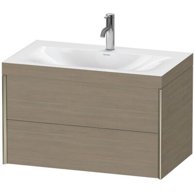 Duravit XViu Wandhängendes Waschbecken & Unterschrank - Eiche Terra - Modernes Badezimmermöbel Duravit XViu Wandhängendes Waschbecken & Unterschrank - Eiche Terra - Modernes Badezimmermöbel