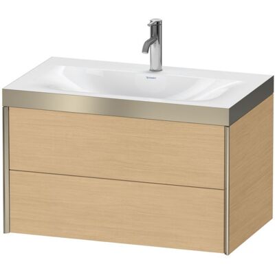 Duravit Wandhängendes Eiche Natur/Champagner Set - Badezimmermöbel Duravit Wandhängendes Eiche Natur/Champagner Set - Badezimmermöbel