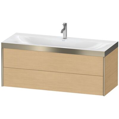 Duravit Xviu Wandhängendes Set Natur Eiche Champagner Matt - Waschtisch-Set Duravit Xviu Wandhängendes Set Natur Eiche Champagner Matt - Waschtisch-Set