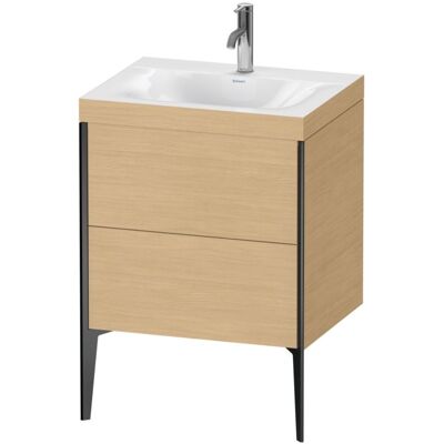 Duravit Xviu C-Bonded Set - 2 Schubladen, 600x480x610 mm, Eiche Natur/Schwarz Matt Duravit Xviu C-Bonded Set - 2 Schubladen, 600x480x610 mm, Eiche Natur/Schwarz Matt
