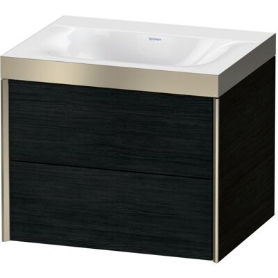 Duravit Wandmontiertes Schwarz Eiche C-Bonded Waschtisch-Set Duravit Wandmontiertes Schwarz Eiche C-Bonded Waschtisch-Set