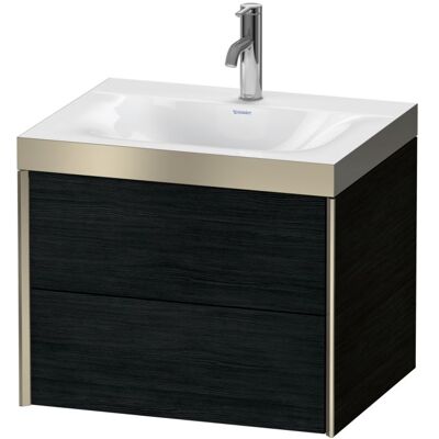 Duravit Xviu Eiche Schwarz Matt Wandhängendes Badmöbel-Set - C-Bonded, 2 Schubladen Duravit Xviu Eiche Schwarz Matt Wandhängendes Badmöbel-Set - C-Bonded, 2 Schubladen